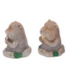 3 Pcs Gopher Ornaments Resin Simulation Animal Cat Gopher Garden