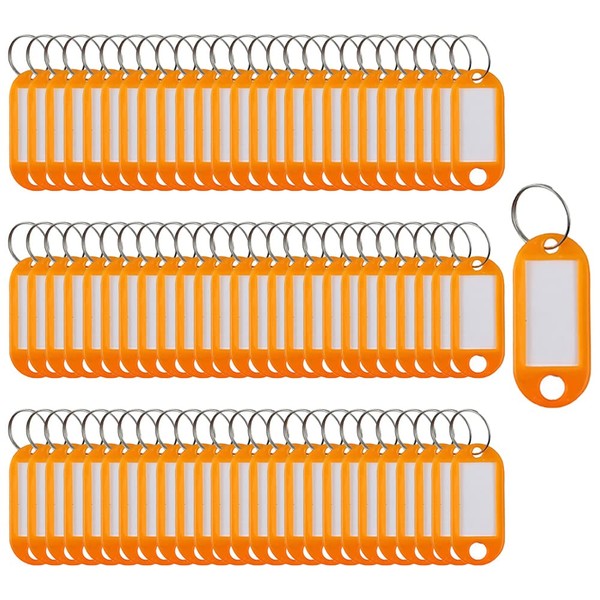 Key Tags 100 Pieces Keyring Tags Key Labels Plastic Key