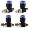 20Pcs OD 4mm Tube M5 Pneumatic Air Flow Speed Control