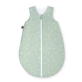 Julius Zöllner Baby All-Season Sleeping Bag Made of Jersey Cotton, Standard 100 by Oeko-Tex, Made in Germany, Size 74, 6 - 12 Months, Stary