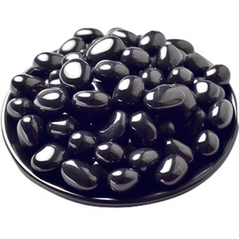 SigMntun SigMntun Polished Obsidian Crystals - 72 pcs, 0.5" Handpicked Tumbled Gemstones Rocks, Pebbles for Reiki, Chakra, Healing, Home Decor