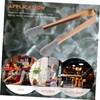 Alipis 2sets Stainless Steel Ice Cube Tongs for Cooking Multi-Purpose