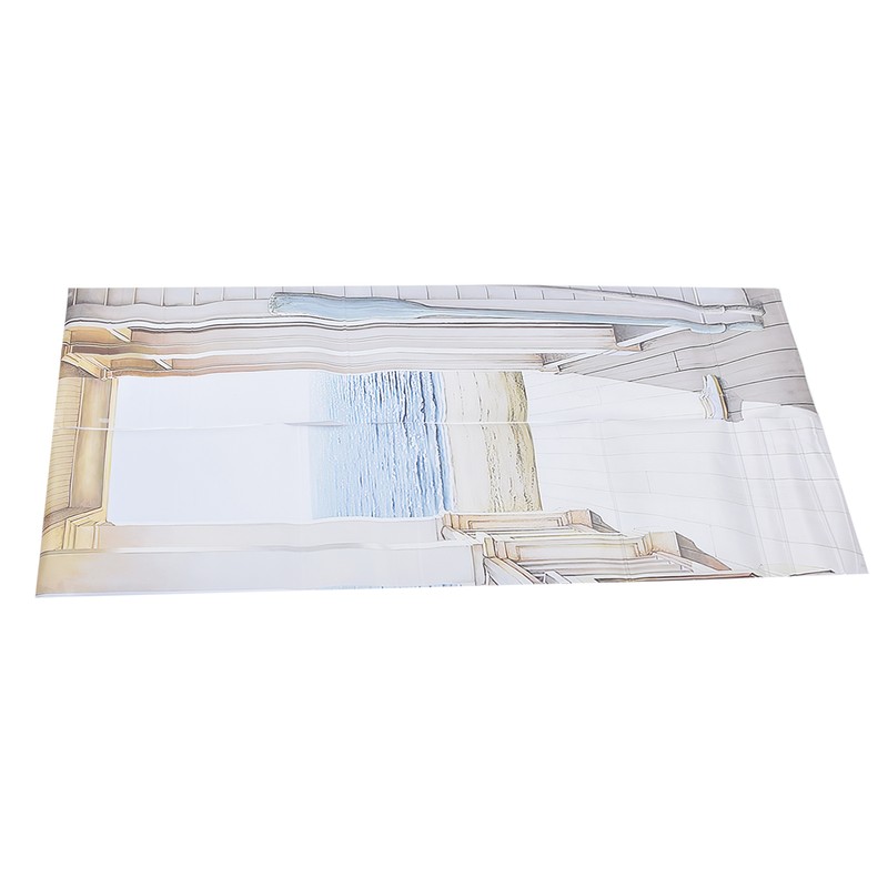 2pcs Door Sticker PVC Material 3D Visual Effects Easy Cleanable