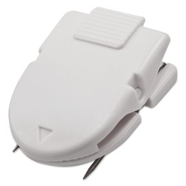 Advantus Jumbo Size Wall Clips for Fabric Panels, 60-Sheet Capacity, White, Box of 10, AVT75340