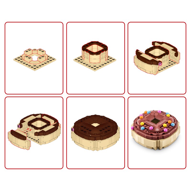 MAX Premium Snacks Building Bricks Collection (Doughnut) by ZURU. Building
