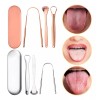 Veraly Kit Limpieza Bucal Raspador De Lengua Oral Estuche Lingual