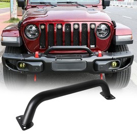 ETL INDUSTRIES Front Steel Brush Guard Fits 2019-2023 for Jeep Gladiator JT & 2018-2023 for Jeep Wrangler JL JLU Rubicon Bumper Steel Bar Grille Brush Guard