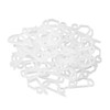 Hang Ups 50 Clear Mini Plastic Gutter Hooks, Outdoor Light
