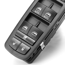 Master Power Window Switch Driver Side for 2012-2014 Chrysle 300 2012-2019 Dodge Journey 2013-2014 Dodge Charger Door Lock Switch Control Button Assembly Front Left, 68139805AA 68139805AB 68139805AC