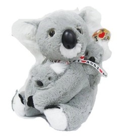 I Love Aus Large Plush Koala with Babies