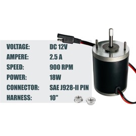 AMBITIONMOTOR Salt Spreader Motor Replaces Buyers SaltDogg 3000966 for ATVS15A UTVS16