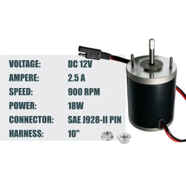 AMBITIONMOTOR Salt Spreader Motor Replaces Buyers SaltDogg 3000966 for ATVS15A UTVS16
