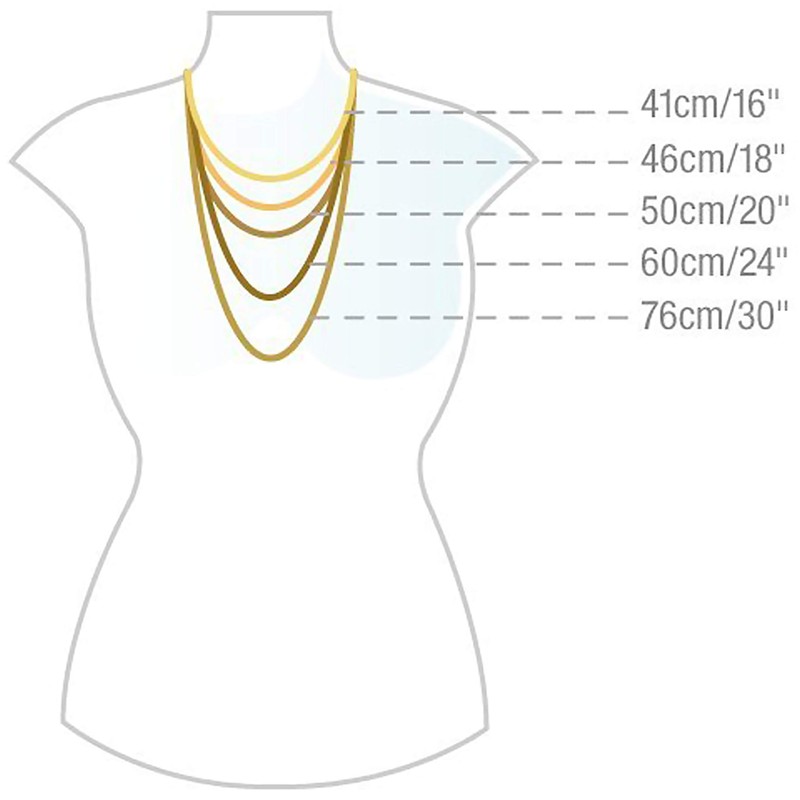 Tuscany Silver Multi Ring Necklace 46cm/18"