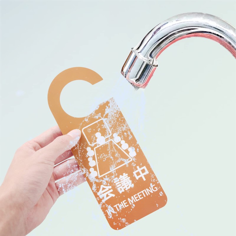 Aoouik Door Plate Door Sign Hanging Double Sided Sign Pack