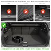 ZNDAW 4PCS Multipurpose Cargo Organizer Blocks, Plastic Car Trunk Storage