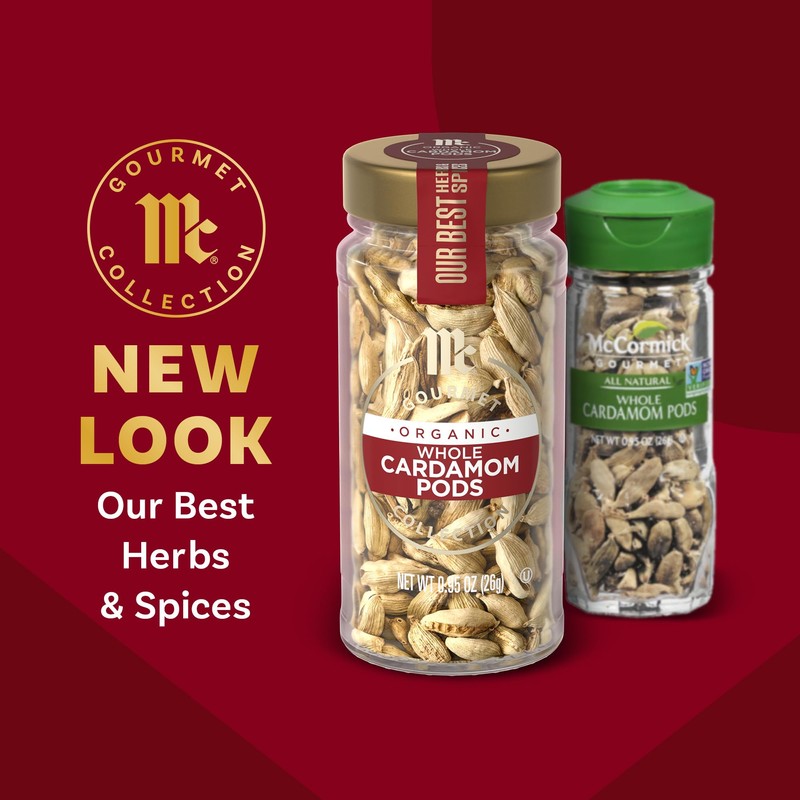 McCormick Gourmet All Natural Whole Cardamom Pods, 0.95 oz