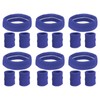 PATIKIL Sweatbands Headband Wristband, 6 Set/18Pcs Sweatband Terry Cloth for
