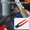 Tnisesm Ear Clamp Pliers 9 inch, Hose Clamp Crimping Tool,