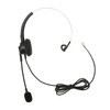 Telephone Headset Single Ear Professional Noise Canceling Adjustable Wired Phone