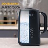 BOHOME Electric Kettle, 1.7L/1200W, Stainless Steel, Adjustable Temperature, Memory Function,