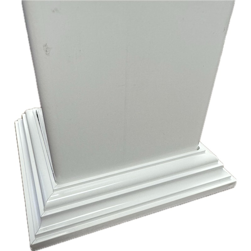 4 x 4 inch Vinyl Two-Piece, Split Style Post/Sleeve Base