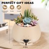 Bookworm Planter Pot Reading Book Succulent Pot Cute Home Office