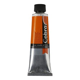 Cobra Water-Mixable Oil Color 40 ml Tube - Permanent Orange