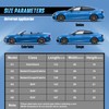 Holthly Half Car Cover Top for Sedan/Coupe/Cabrio, Windshield Cover for