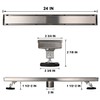 AVSIILE Linear Shower Floor Drain, 60 Inch Brushed Nickel 304