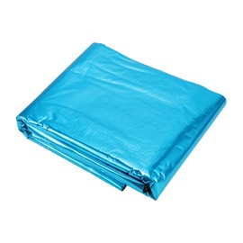 X AUTOHAUX 394mil 10mm 5.39sqft Car Sound Deadening Mat Aluminum Foil Foam Heat Shield Material for Hood Fender and Boat Engine Cover 39.37"x19.69" Blue