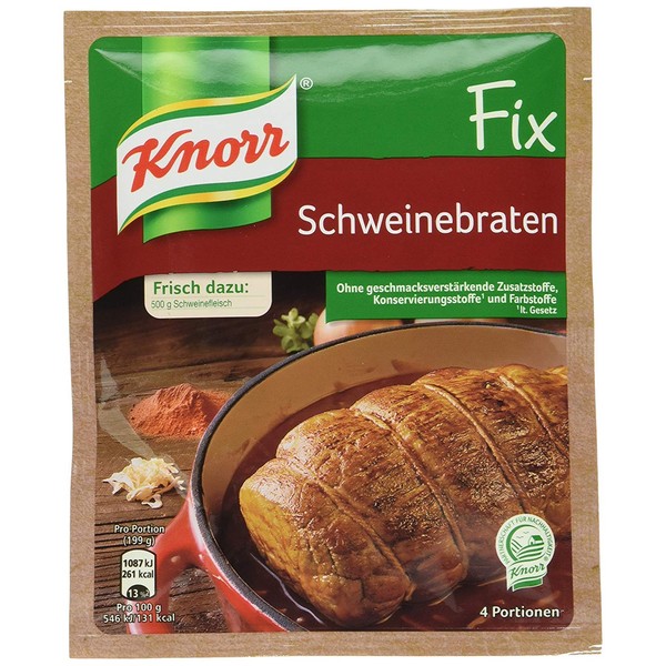 Knorr Fix for Schweinebraten Roast Pork 41g | Pack of 4