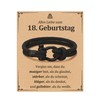 Happy 12th/13th/16th/18th Birthday Boys Braided Rope Bracelets with Saying Card,