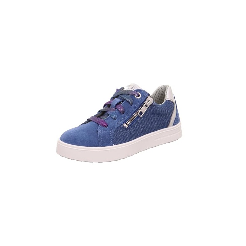 Superfit Girls' Stella Trainers, Blue Silver 8000