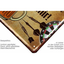 WOGEKA ART Retro Tin Sign with German Text "Ich bin St. Pauli Fan - Du kannst es nicht änder" ("Ich bin St. Pauli Fan") - "Du kannst es nicht änder" (German Language) – Football Saying as a Gift Idea