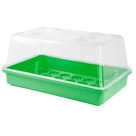 MGC24 indoor Greenhouse Propagator with Lid and Ventilation, Green