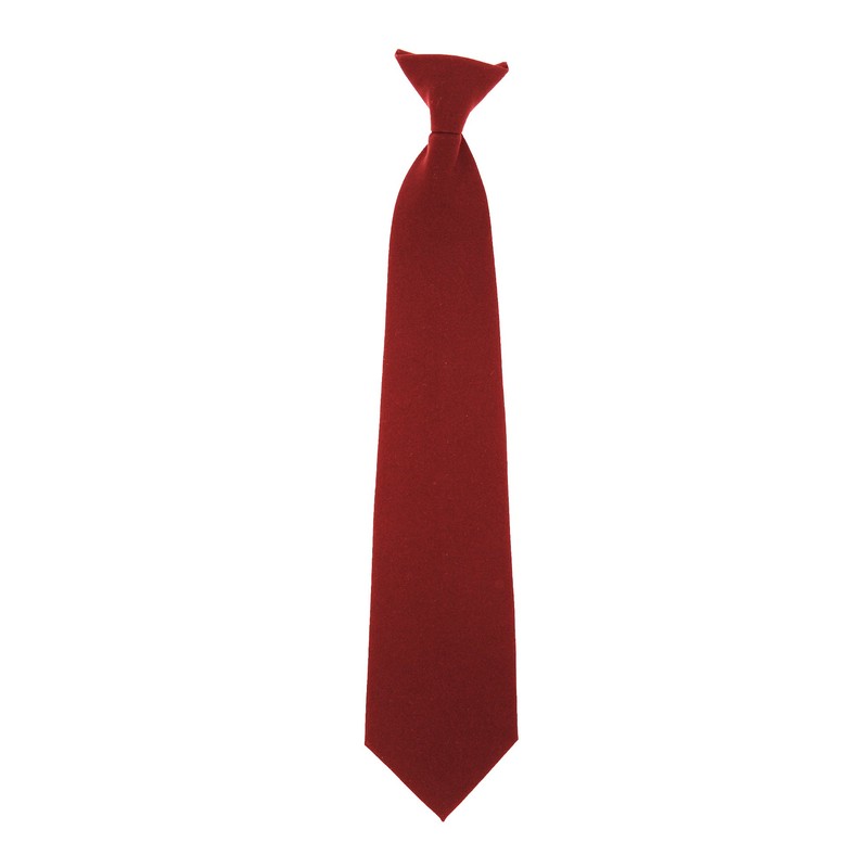 Plain Black Mens Clip-on Tie(Size: One Size)