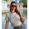 FEISEDY Retro 90s Square Sunglasses for Women Men Trendy Chunky
