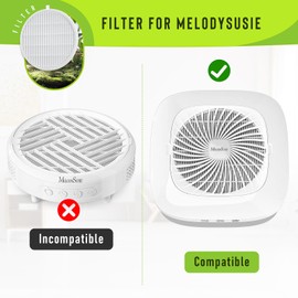 Nail Dust Collector Replacement Filter 2 Pack – High-Quality Reusable Dust Filter for MelodySusie, Compatible with Nail Dust Collector Vacuum Fans for Professional and Home Nail Art