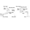 Hafele America 343.90.710 Pie-Cut Corner Cabinet Hinge, 78 Degree Opening