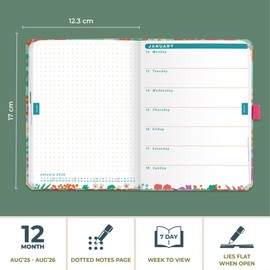 Boxclever Press Everyday Academic Diary 2025-2026 runs Aug'25 - Aug'26. Lightweight 2025/2026 Academic Diary, Weekly Planner with Dotted Note Pages. Stunning 2025-2026 Diary & Notebook in one.