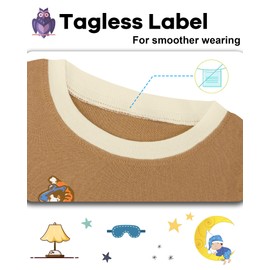 DAUGHTER QUEEN Boys Pajamas Toddler Cowboy PJs Kids Sleepwear 100% Organic Cotton Pj Sets Children 4 Piece Long Sleeve Jammies Horse Clothes Size 2T Age 2 Years Old