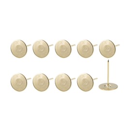 METALLIXITY Pack of 60 Upholstery Nails Iron Pressure Pen for Home Kitchen Furniture 19 x 30 x 1.4 mm Gold Tone