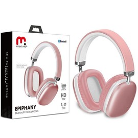Epiphany Bluetooth Headset - Wireless Audio Device with Elegant Design and Versatile Connectivity Options - Colour: Pink