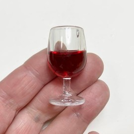 Morezmore M01487 1pc Miniature Wine Glass Goblet Mini Prop for Puppet or Dollhouse Food Drink QC1