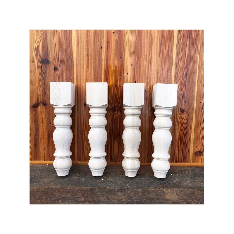 CAROLINA LEG CO. Maple Chunky Bench Legs - Replacement Coffee