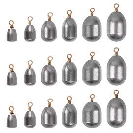 Fishing Weights Sinkers Eco-Friendly Iron Drop Weight 3.5g/5g/7g/10g/14g/21g/28g,20pcs/Box (28G(1OZ)-20PCS)