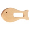 2Pcs Wooden Gua Sha Board Fish Shape Polished Beech Sturdy