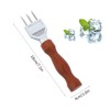 Stainless Steel Ice Crusher with Wooden Handle, Ice Axe Set,