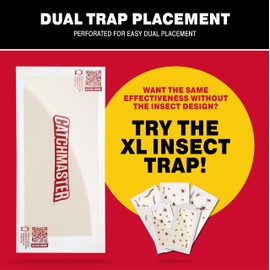 Catchmaster Roach Trap Glue Boards 10-Pk, Adhesive Bug Catcher, Scorpion, Spider, Cricket, & Cockroach Traps for Home, Bulk Glue Traps for House & Garage, Pet Safe Pest Control