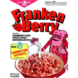 1980 Franken Berry Monster Cereal High Quality Metal Magnet 3x4 inches 9635